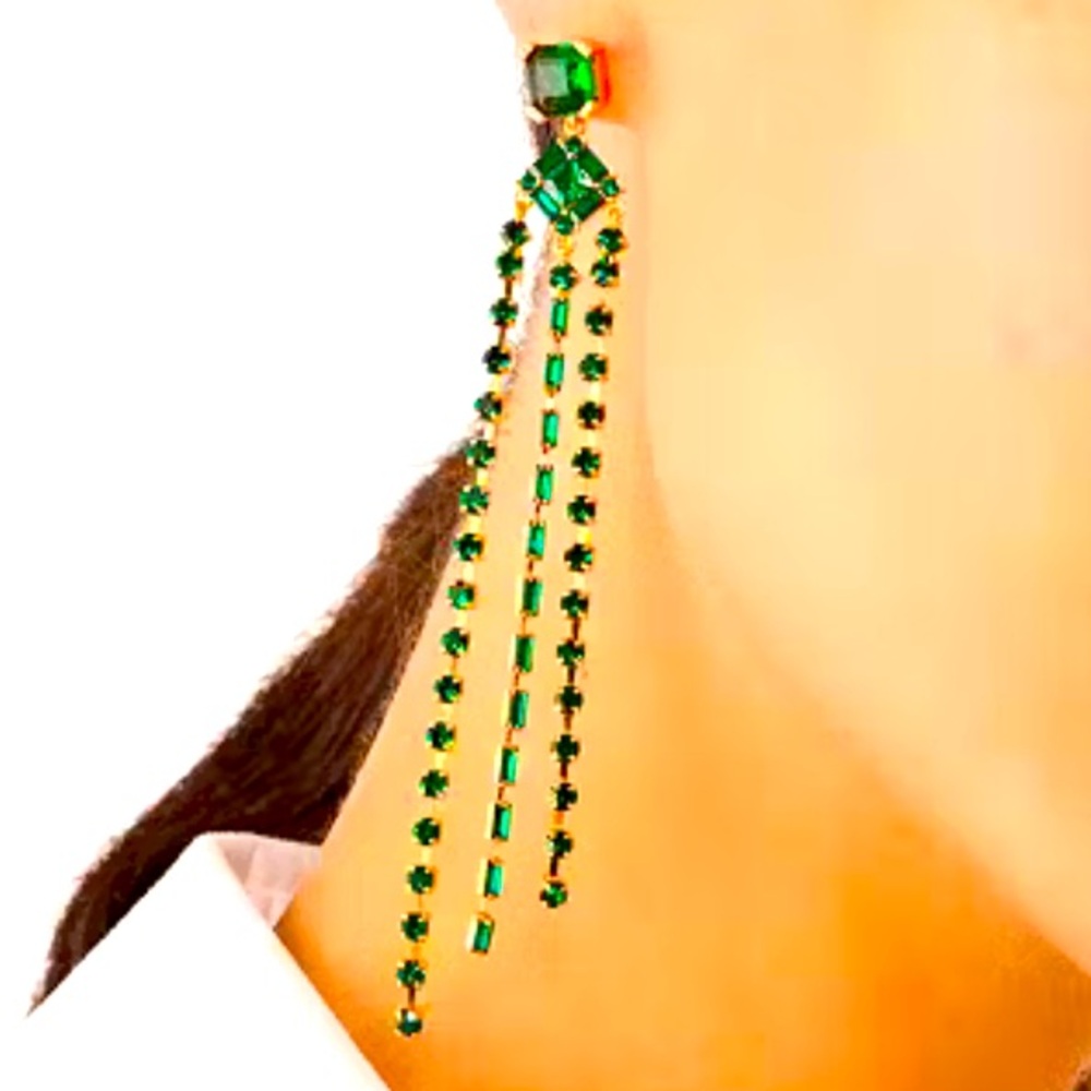 New Kate Spade Shimmy Fringe Earrings - Picture 5 of 8